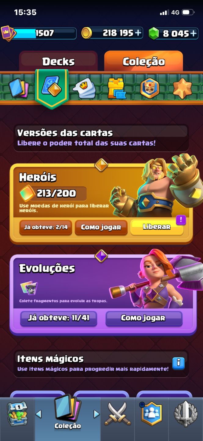 Conta clash royale muito boa, 8 anos