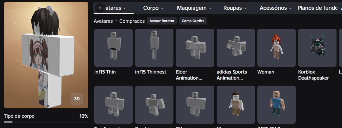 CONTA ROBLOX(KORBLOX) 35K SPENT ( PREÇO NEGOCIÁVEL )