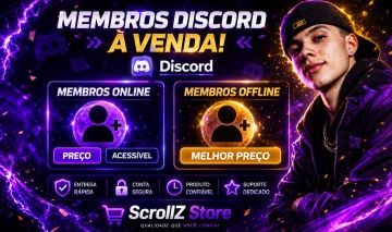 DISCORD - MEMBROS OFFLINE & ONLINE MELHOR PREÇO!