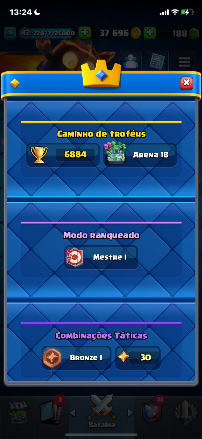 CONTA DE CLASH ROYALE BOA PARA INICIANTES !