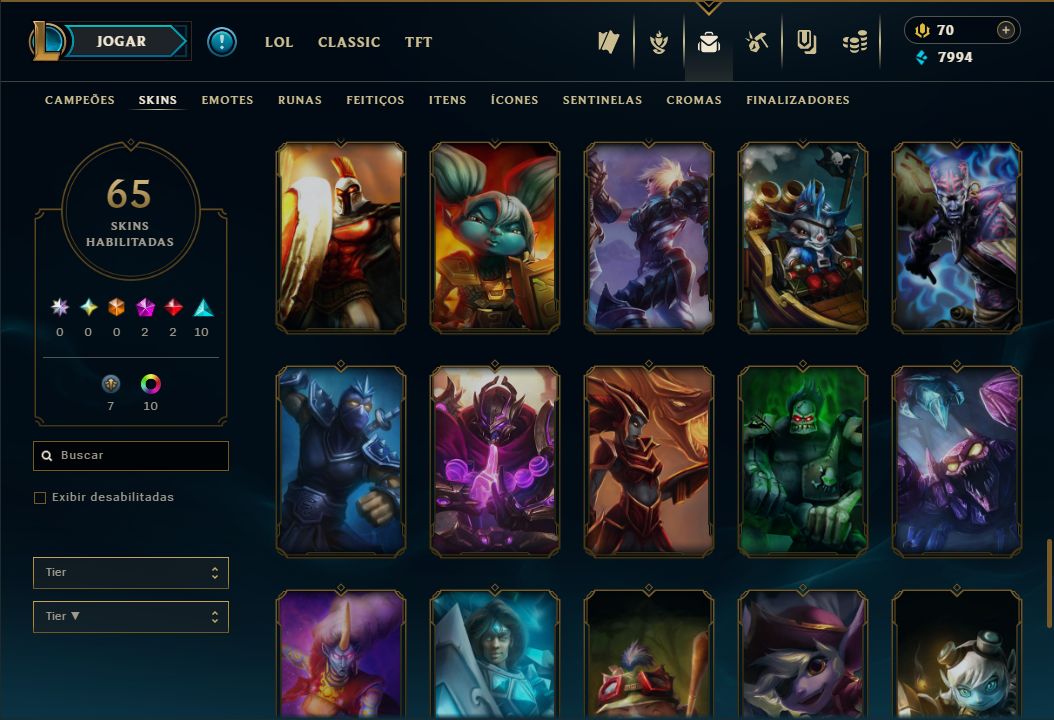 SKIN LENDÁRIA DEUS-REI GAREN + ESMERALDA NA SOLOQ / FLEX / TFT + [ TROCA NICK ]