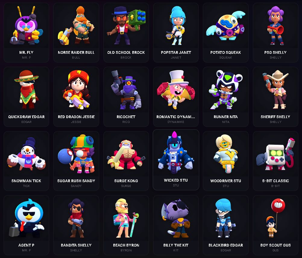 Conta Brawl Stars com shelly estelar | 16K troféus, Piper prestígio 1, 239 skins