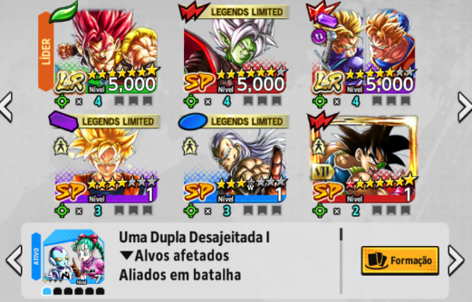 DRAGON BALL LEGENDS LR SHALET LR TRUNKS/GOHAN+30 MIL CRISTAIS (ANDROID)