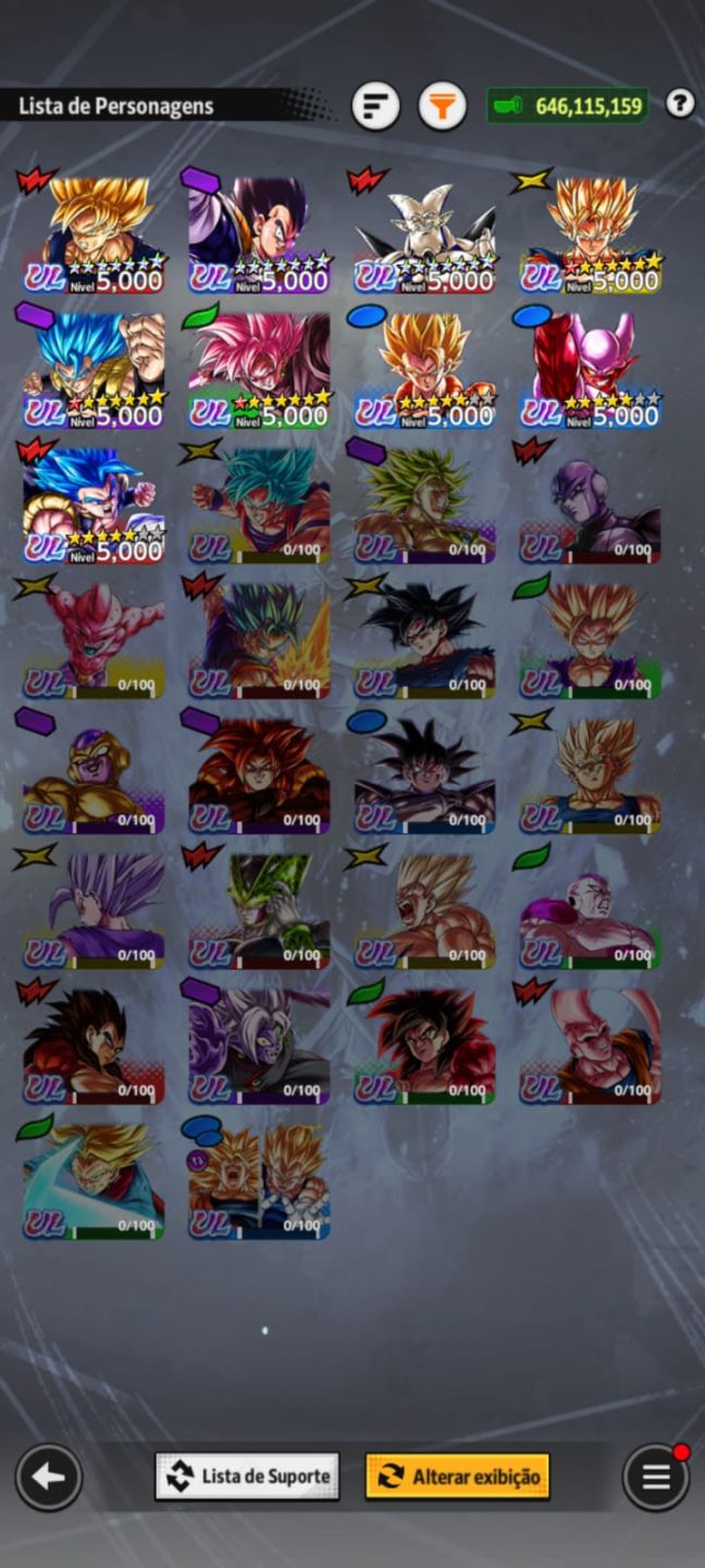 CONTA DE DRAGOMN BALL LEGENDS END GAME