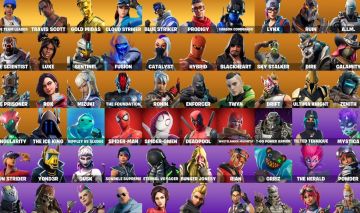 Conta Fortnite ( Travis scott) entre outros