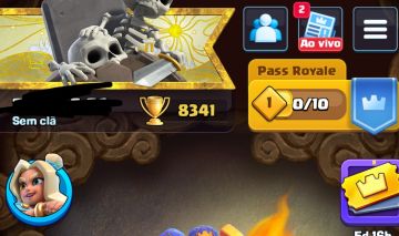 Conta Clash Royale 8.3k de troféus.