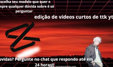 Edição básica de vídeos curtos das plataformas ttk e yt serviço cap cut