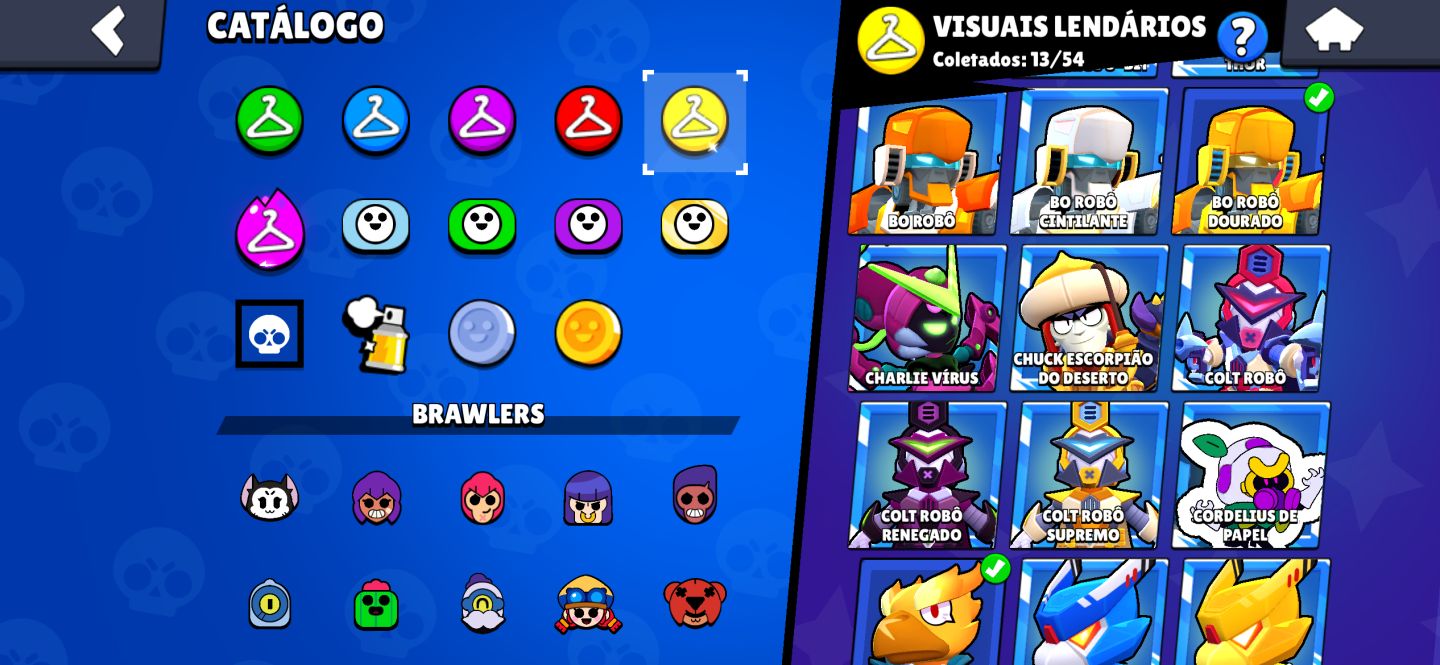 Conta Brawl Stars 83k Troféus, Todos Brawlers, 400+ Skins, Mestre, 46 HC Full!
