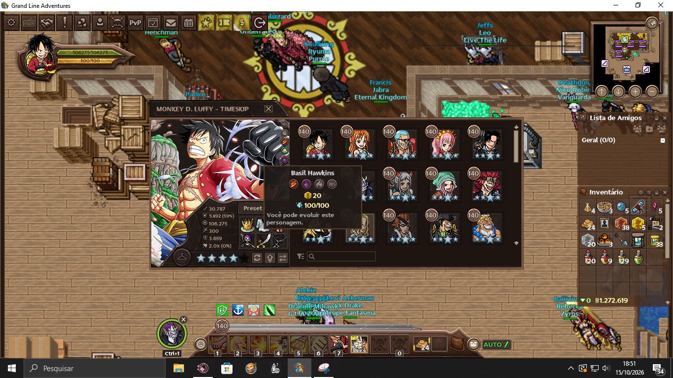 GRAND LINE ADVENTURES | 10.9K | 613 | 97 PERS | FULL +16 | 209 CHAVES | FOUNDER!