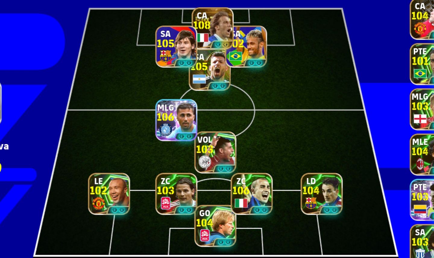 CONTA EFOOTBALL RARA! NEY E MESSI DO PACK + AGUERO BLITZ + BATISTUTA E++!