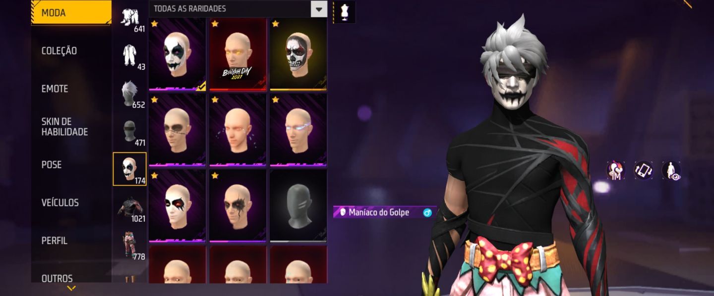 CONTA FREE FIRE (FF) FULLZONA 15 EVOS, 12 PUNHOS, UMP E XM8 ATT (NÃO É A ROXA)