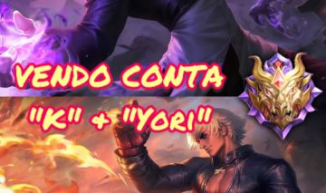 147 SKIN - CONTA DE MOBILE LEGENDS - KOF CHOU & KOF GUSION