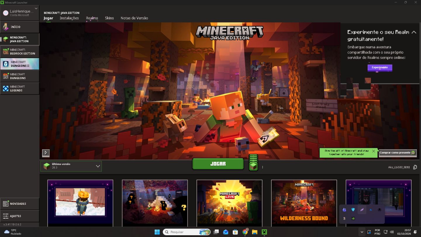 MINCRAFT ORIGINAL FULL ACESSO