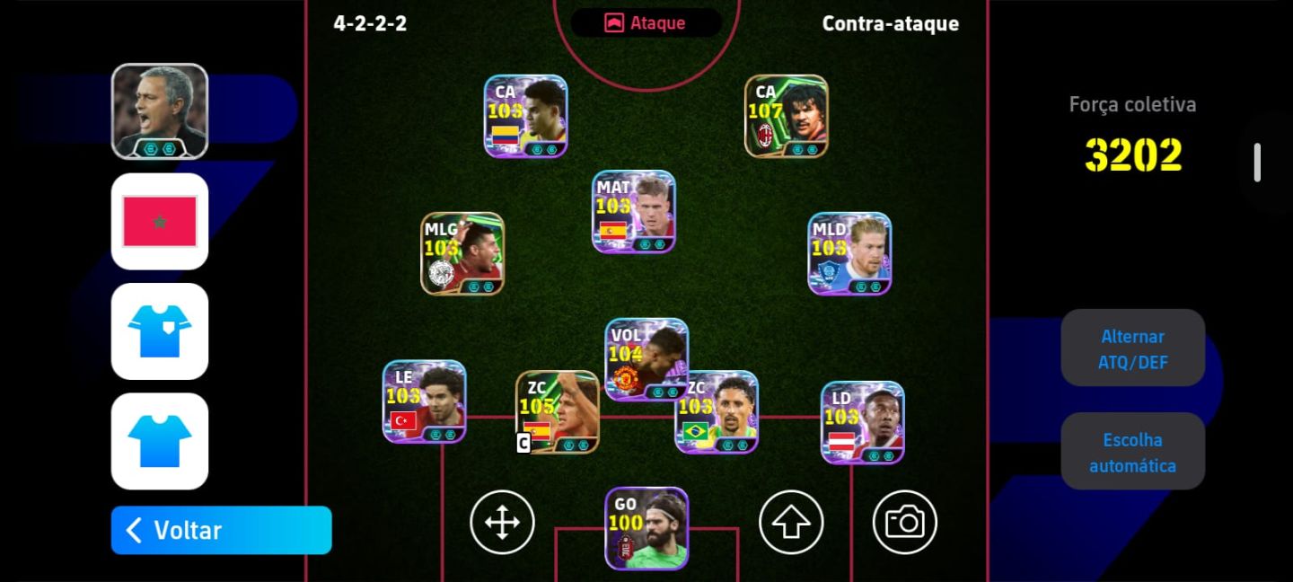 CONTA EFOOTBALL ELENCO FORTE + 4,5 MILHÕES DE GP
