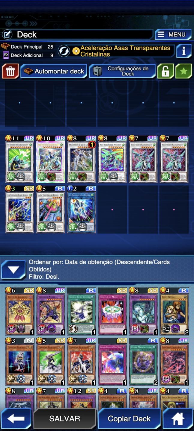 Conta Yu-Gi-Oh Duel Links| 7K+ Gemas|Decks Montados Speedroid, Dragão Branco etc