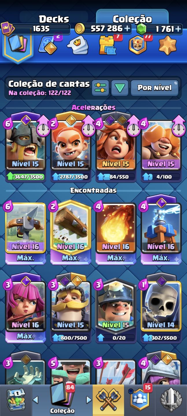 CONTA CLASH ROYALE 13K DE TROFEUS