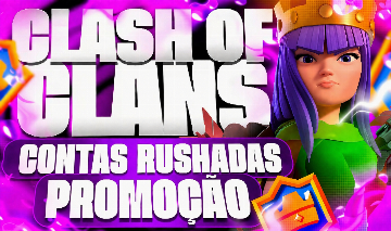 CONTAS DE CLASH OF CLANS RUSHADAS (50% OFF)