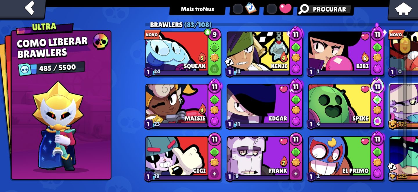 Conta Brawl Stars à Venda | 22 Mil Troféus, Muitos Brawlers e Itens Antigos!