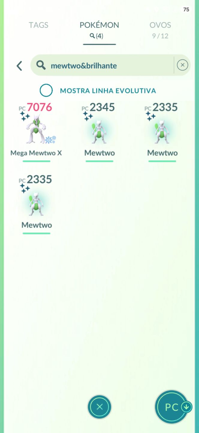 Conta Pokémon GO LVL71 - 28M de Poeira, Zygarde 100%, Mewtwo Shundo Mega