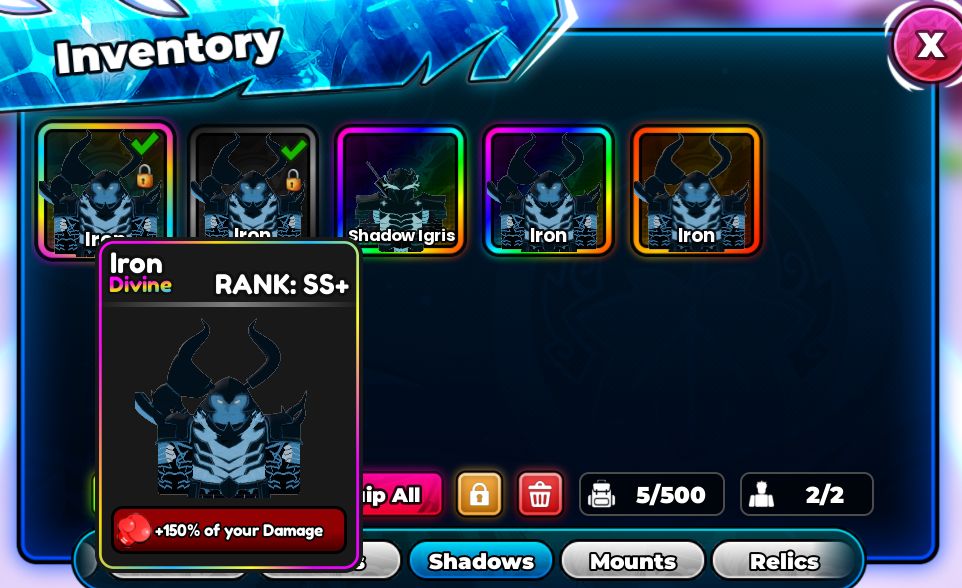 Conta Anime astral End Game