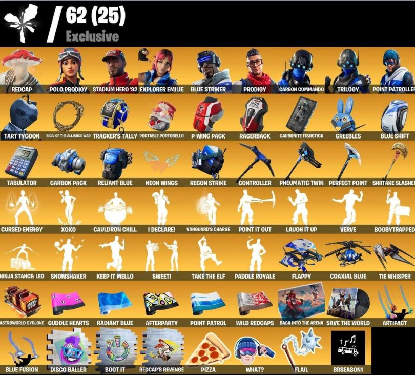 CONTA FORTNITE 186 SKINS FULL ACESS