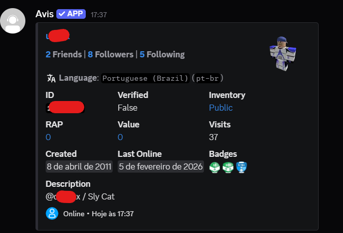 CONTA ROBLOX ANTIGA 2011 COM USER 5 DIGITOS + SLY CAT E 5 OFFSALES [UNVERIFIED]