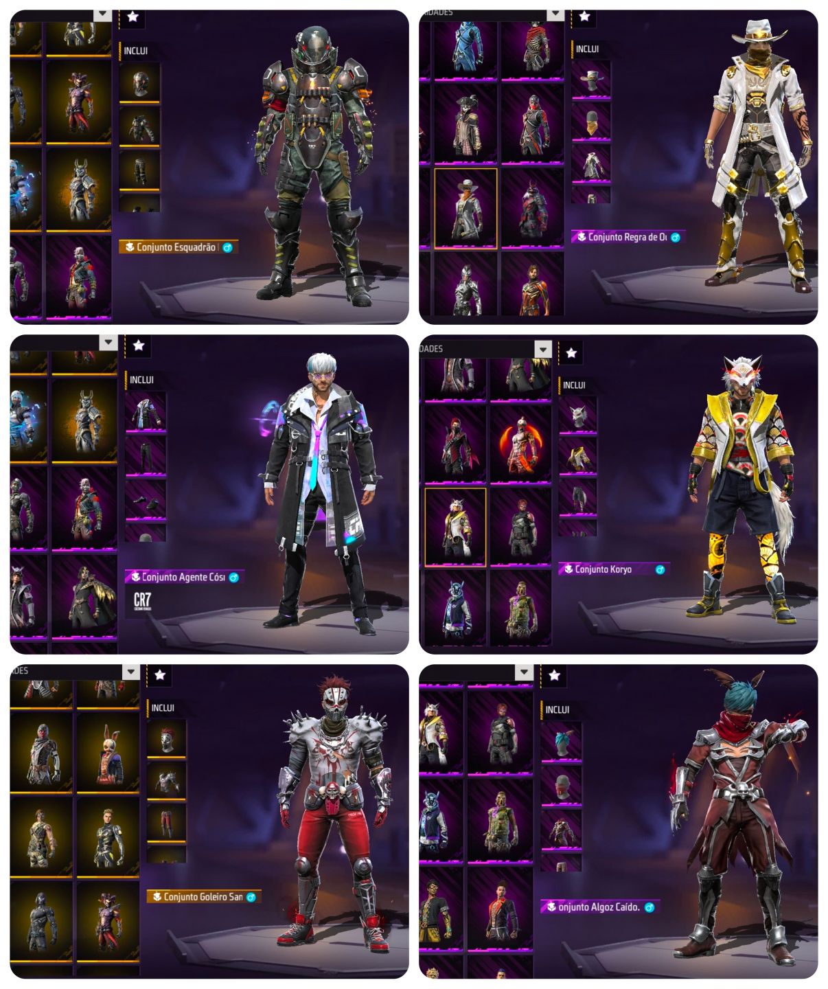 Conta Free Fire OG | Passe 1 Sakura + Angelical + Punho ICE + 15 OLD Incubadoras