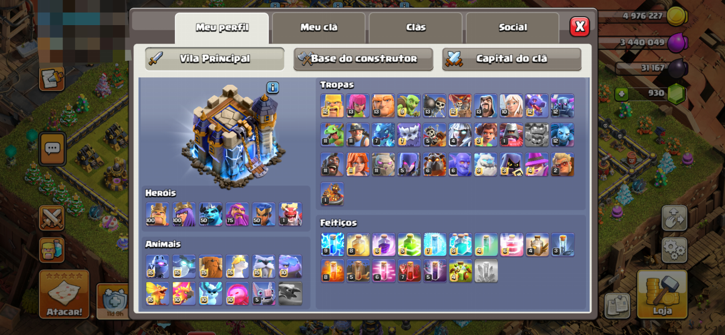 CV18 QUASE FULL - CLASH OF CLANS