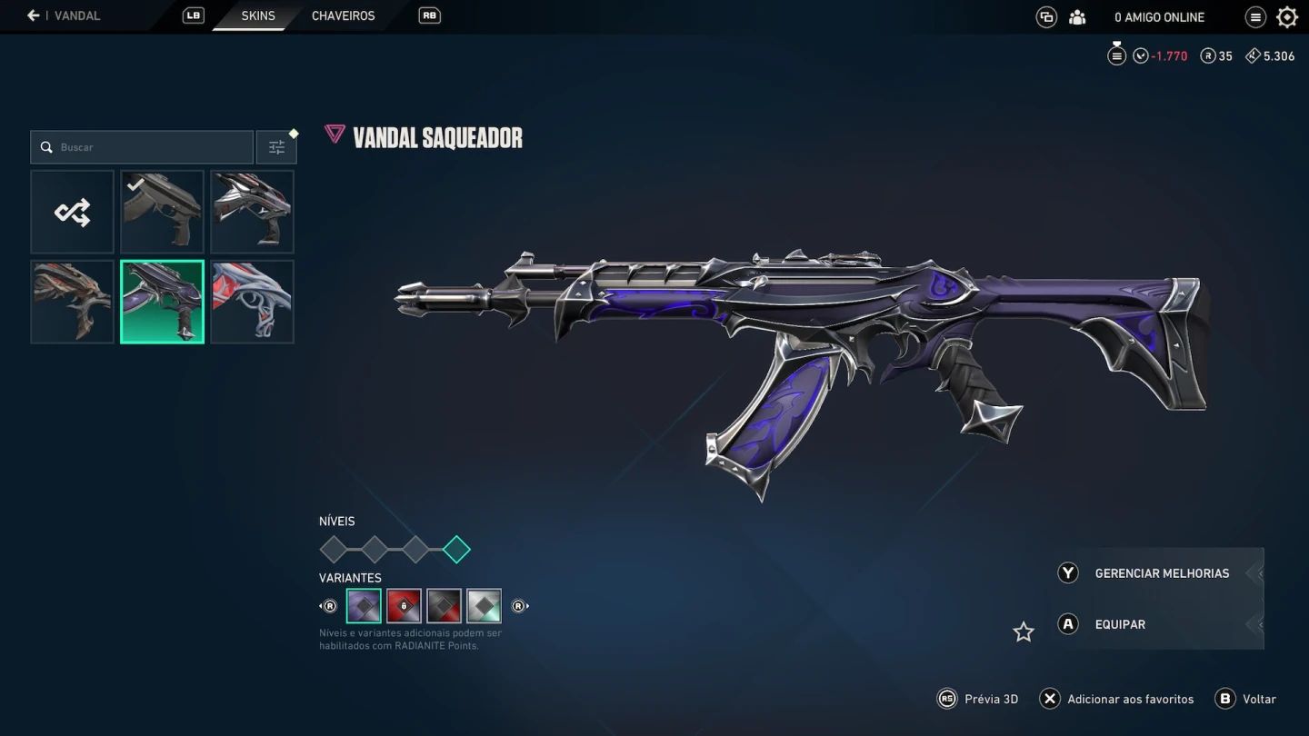 CONTA VALORANT - FACA REMASTER - SKINS MAIS DESEJADAS!