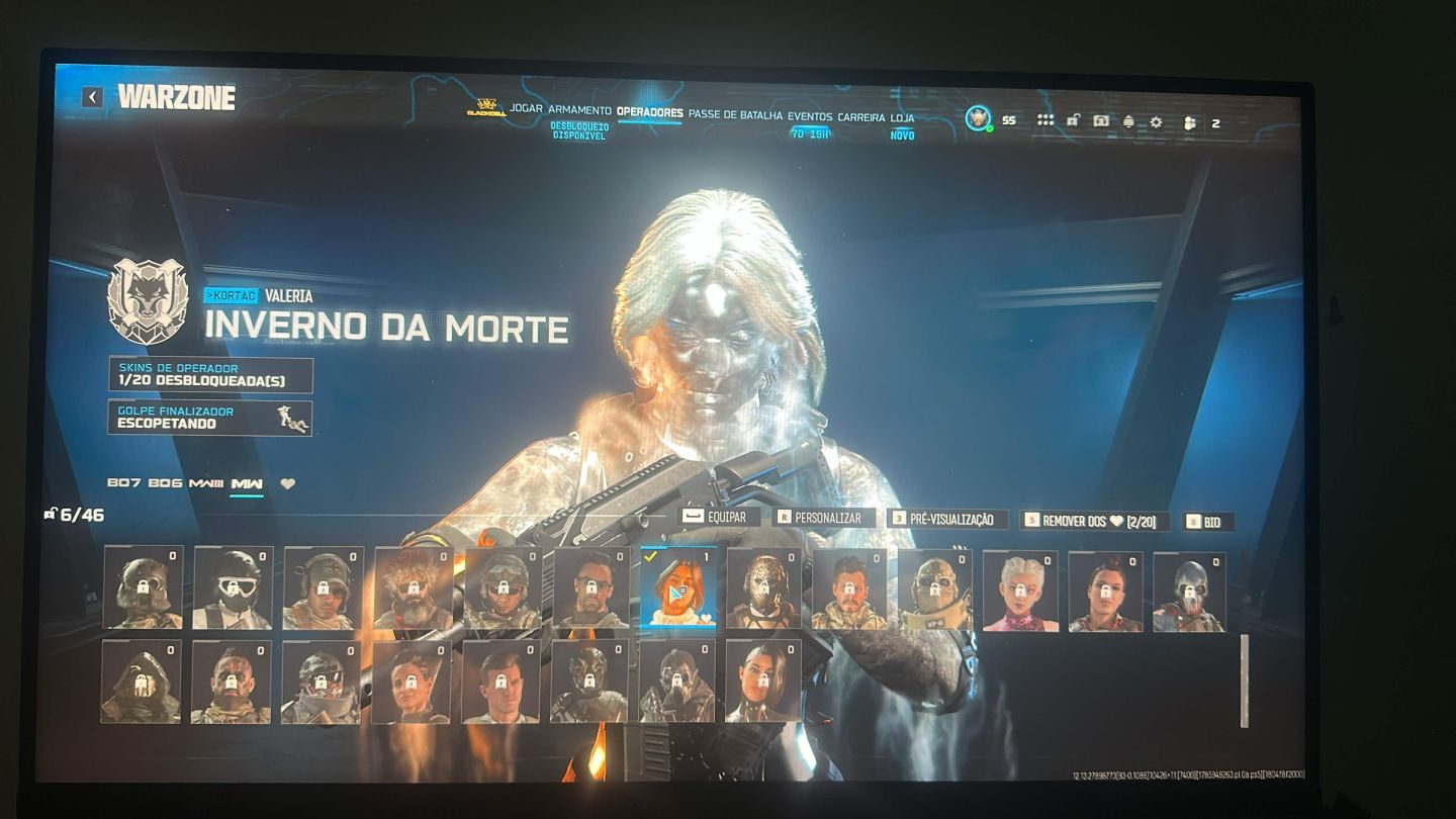 CONTA WZ INSANA! 30+ CAMOS, IRIDESCENTE, SKINS RARAS, ARMAS FULL!