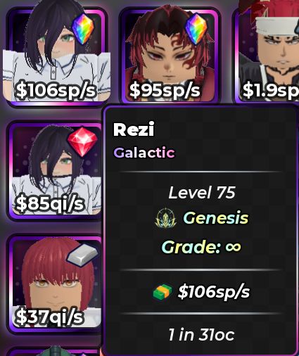 ANIME DICE | PERSONAGENS 800Sp+ ATÉ 100oc+ |ENTREGA VIA TRADE