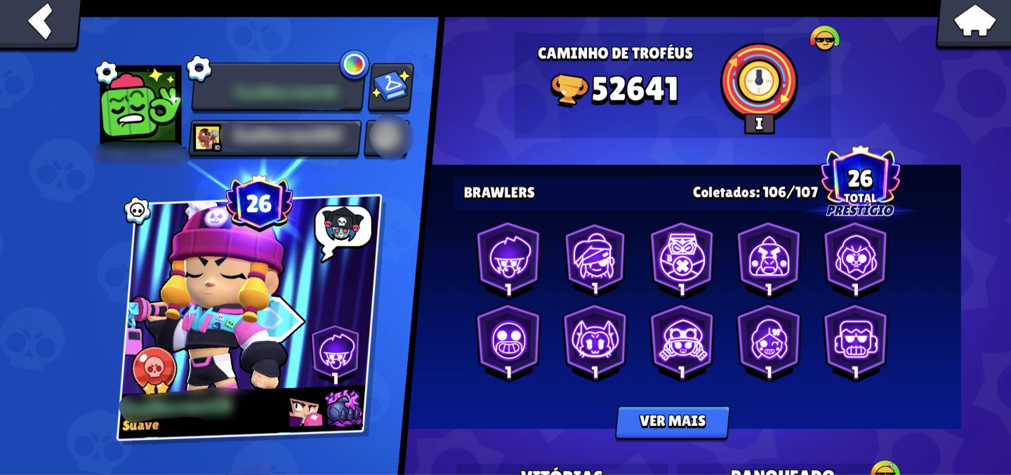 [CONTA ANTIGA] 52K, 106 Brawler (OLHE A BIO!!)