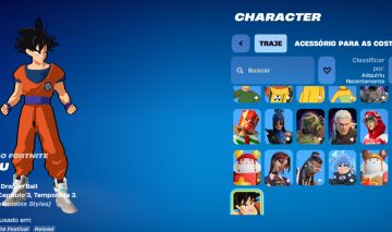 CONTA FORTNITE COM GOKU APENAS PC E MOBILE