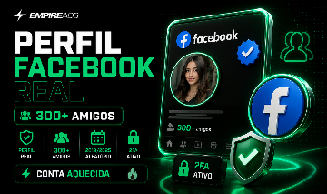 PERFIL FACEBOOK REAL| COM 300+ AMIGOS | 2019/2025 | 2FA| AQUECIDO