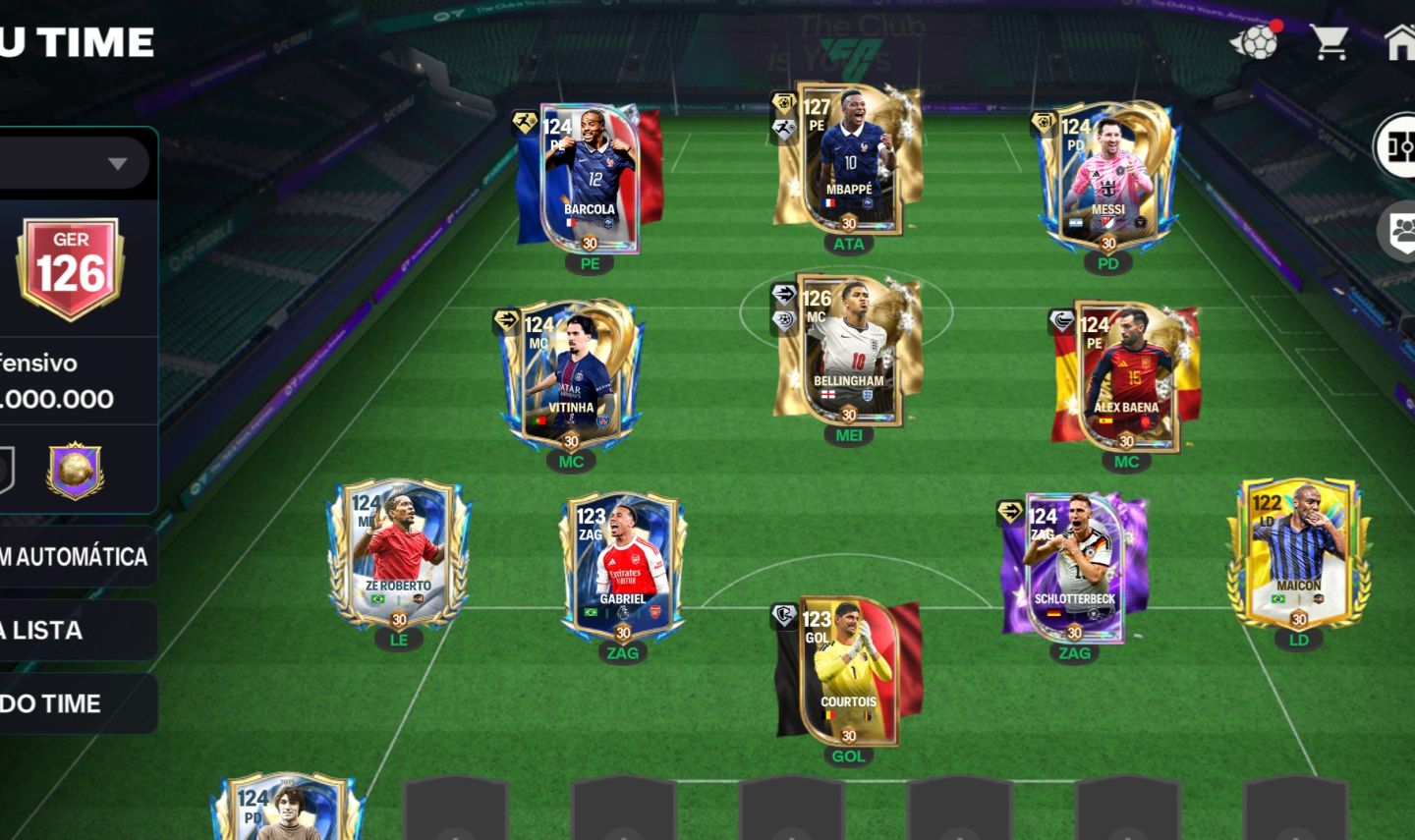 CONTA TOP OVR 126 | 1B EM MOEDAS | MBAPPÉ 122|BELLINGHAM 121|MESSI, BARCOLAxBEST