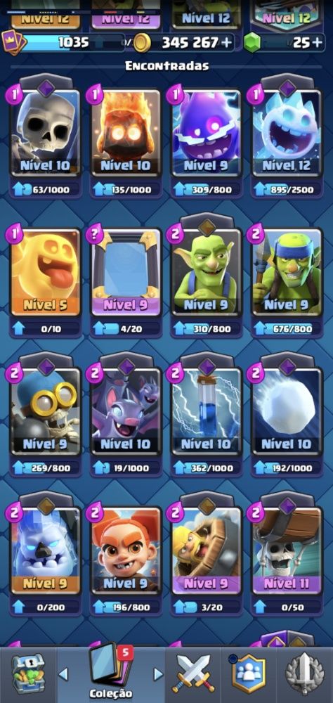 CONTA CLASH ROYALE TOP ARENA 15 COM CAMPEÃO LVL 12