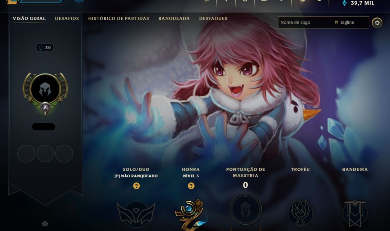 Acc Smurf com Espolio Recheado, 40K Ea Azuis, Mmr Alto, Level 30