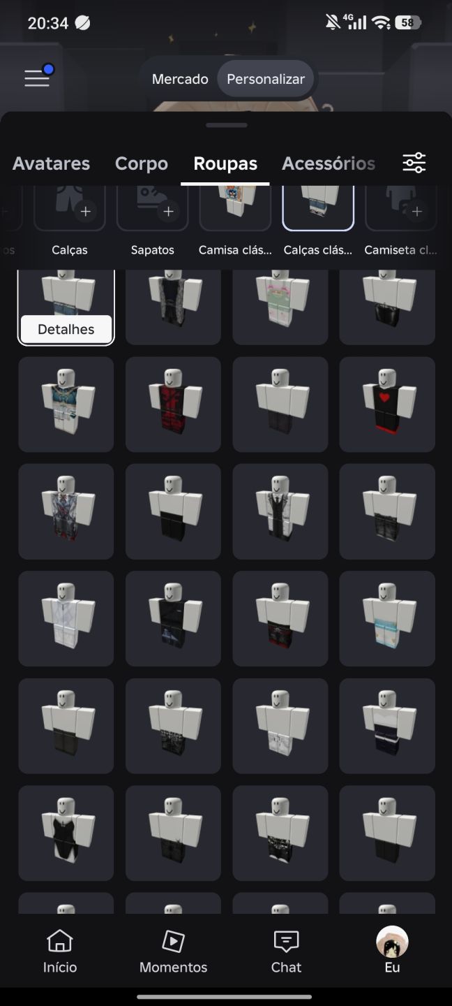 Conta Roblox com passe em diversos jogos (descrição)