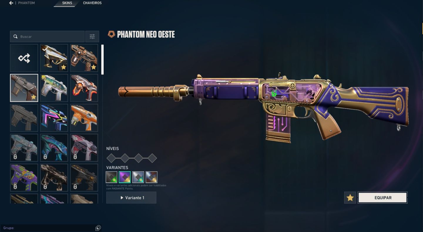 CONTA DE VALORANT COM PACOTE CHAMPIONS 2026, 3 FACAS VCT, E MUITAS OUTRAS SKINS