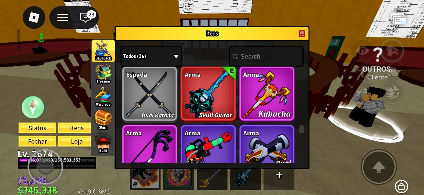 Conta Roblox MONSTRA: Blox Fruits Upado + Volleyball Legends
