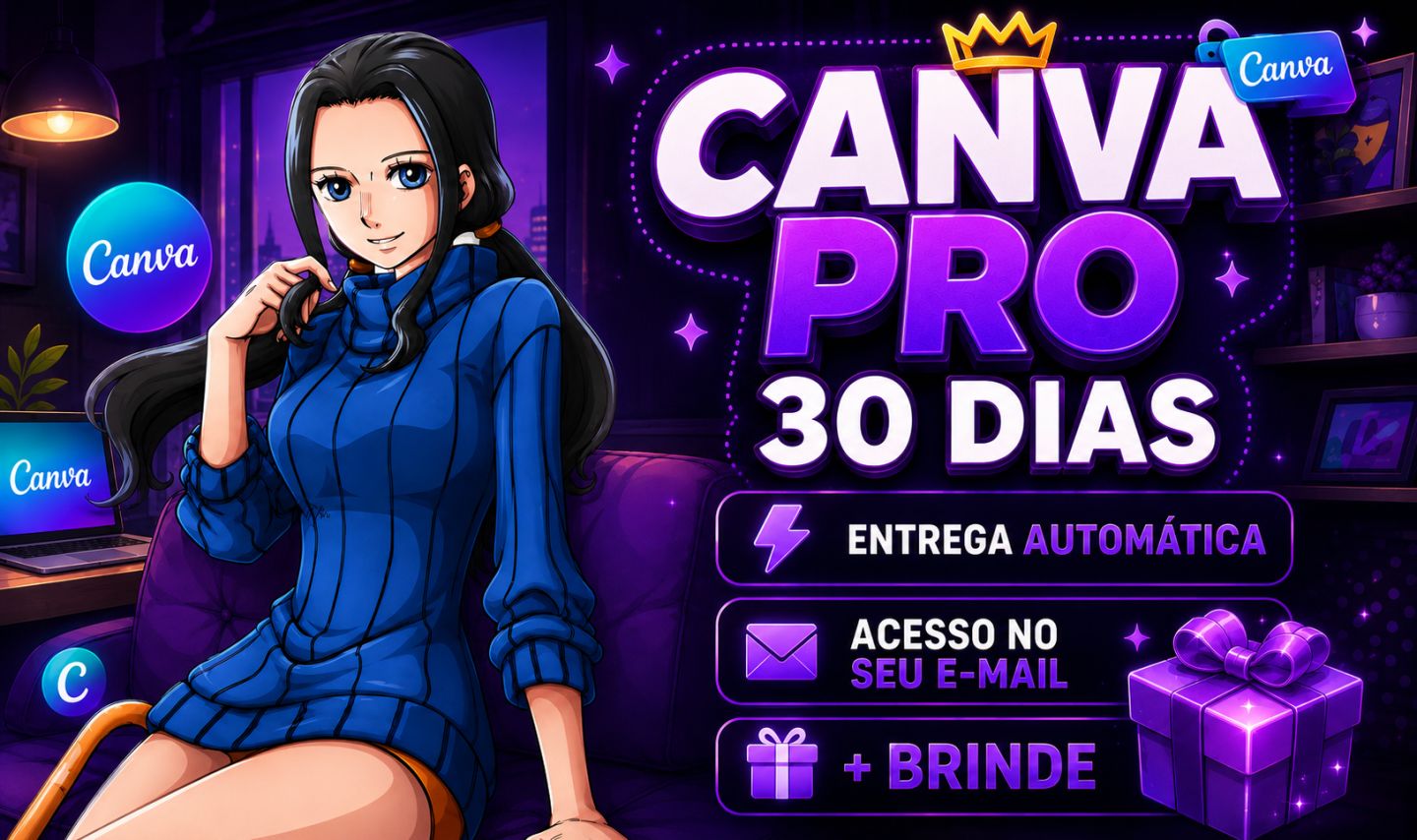 CANVA PRO 30 DIAS - O MELHOR PREÇO! [ENTREGA AUTOMÁTICA] + BRINDES