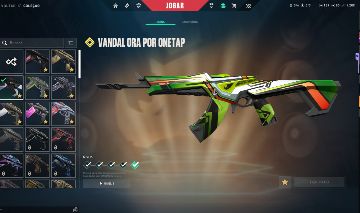 Conta valorant, nível 255 e muitas skins