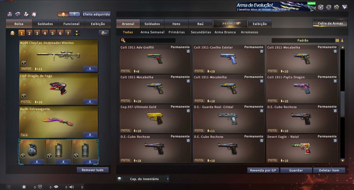 MARECHAL HONRADO CROSSFIRE COM 102 VIPS, 18 COLEÇÕES, +870 ITENS, 13 ANOS