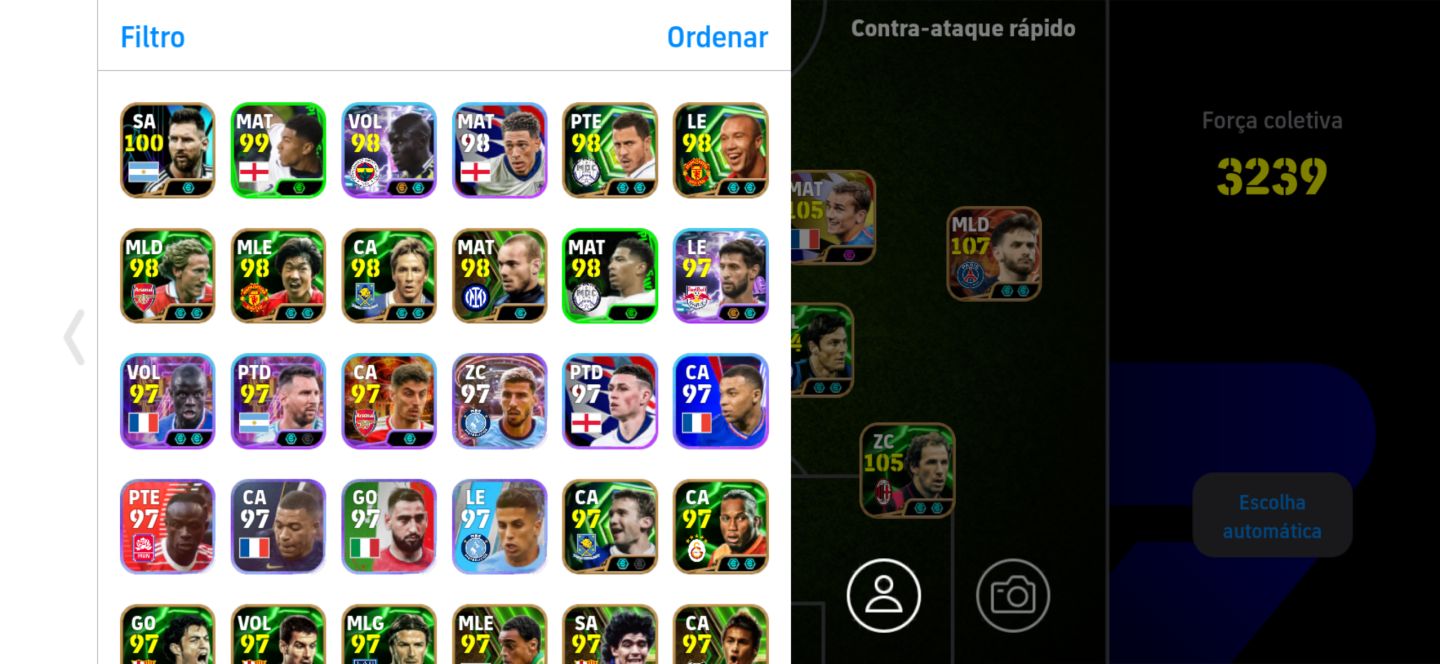 CONTA Efootball +3245 de força, PREÇO NEGOCIÁVEL