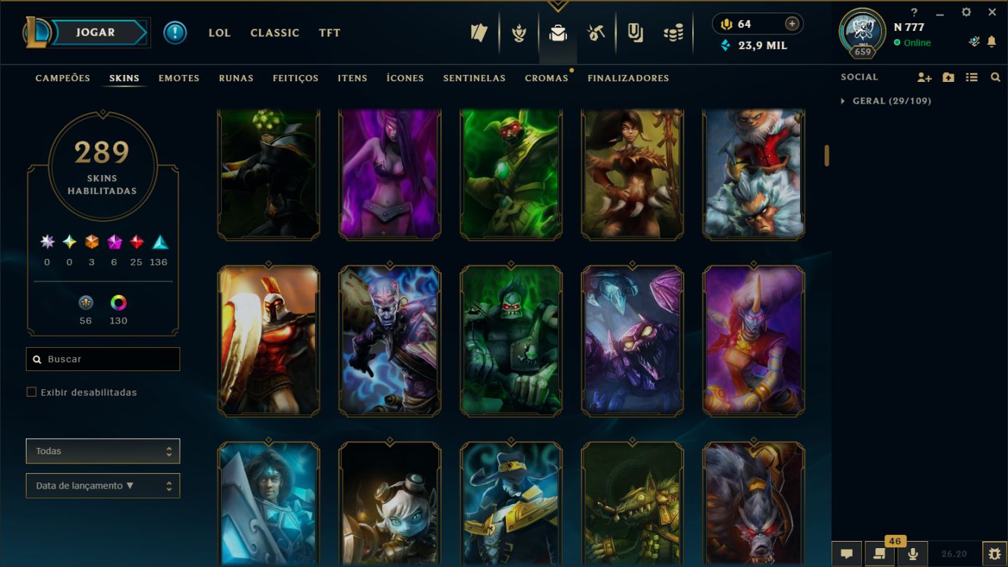 Conta de LOL e Valorant ( A NEGOCIAR)