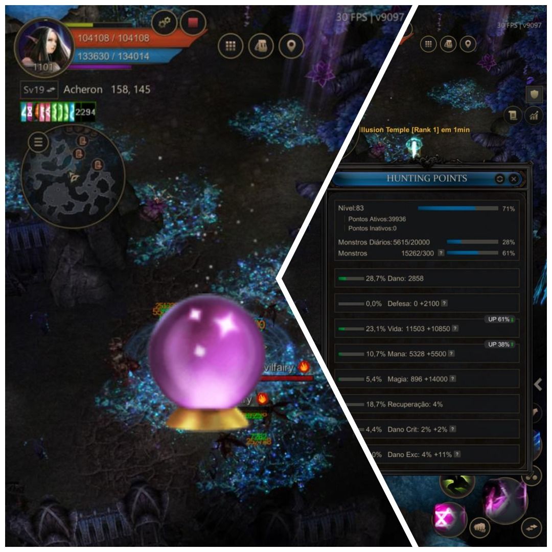 RUNE WIZARD LV 1001 | 200 RESETS | 26/26 QUEST | HUNT ATIVO LVL 80+ | END GAME