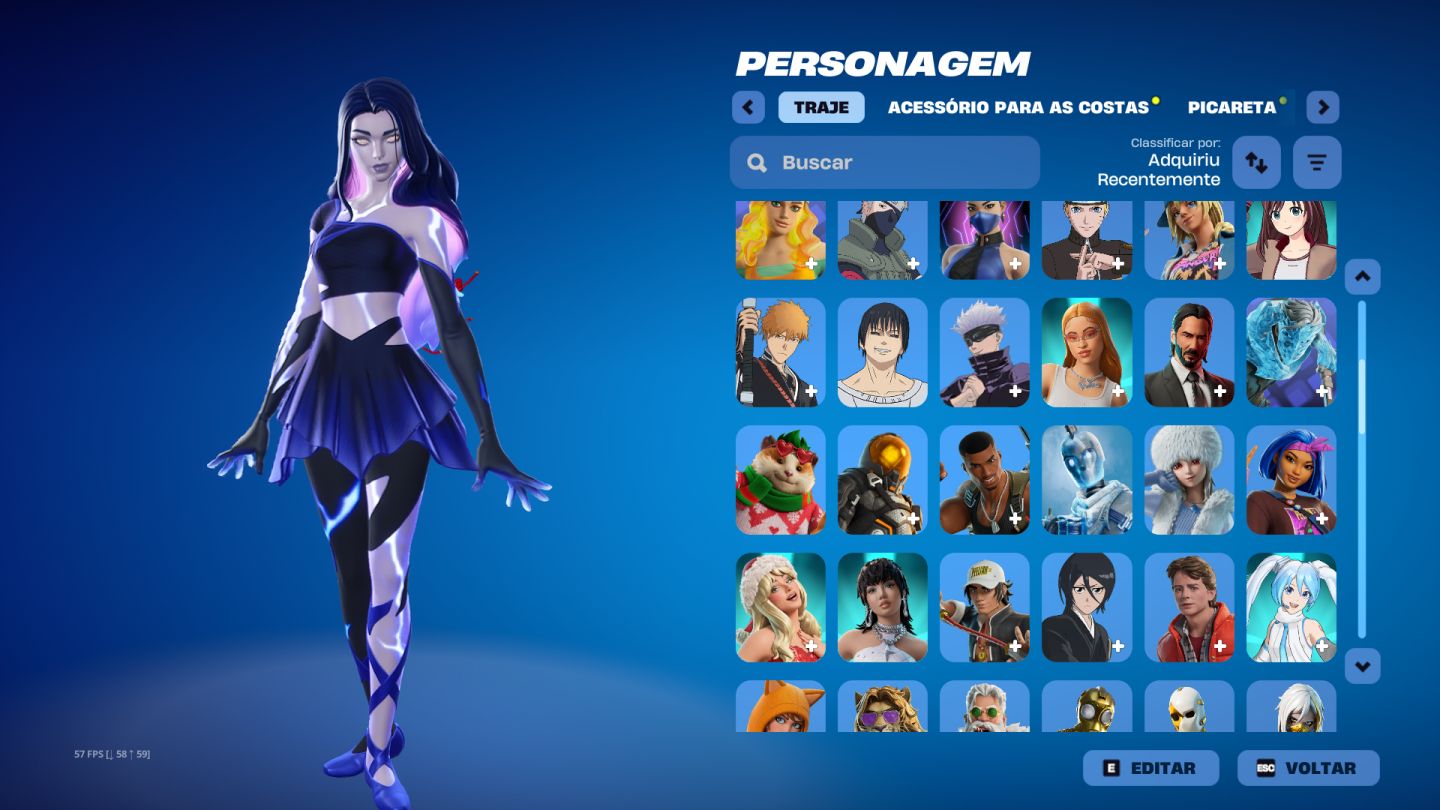 Contas Fortnite antiga com várias skins e v-bucks na conta