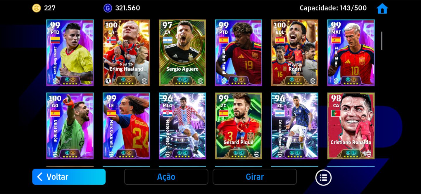 Conta Insana Efootball | Messi 110 Blitz Curler + Cristiano ronaldo BigTime