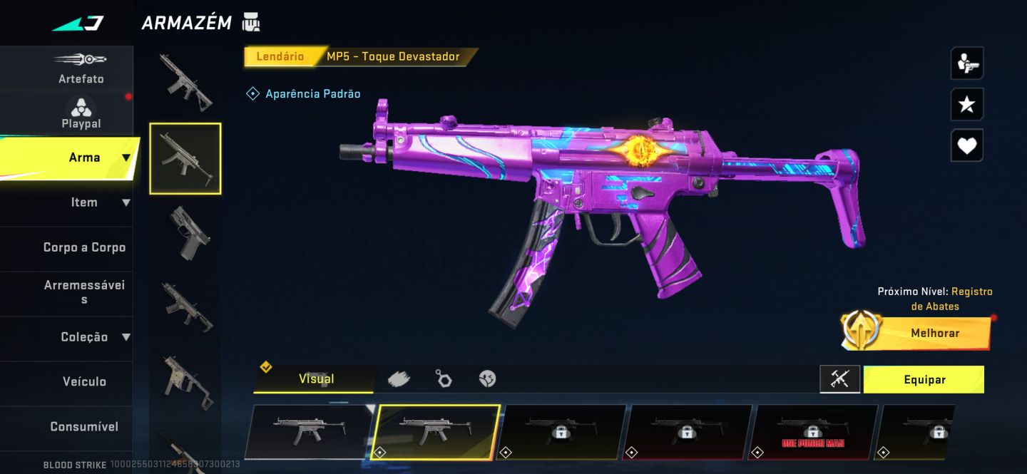 Eterna:Sussurro skins lendárias:13 skins ultras:7 skin limitadas:1