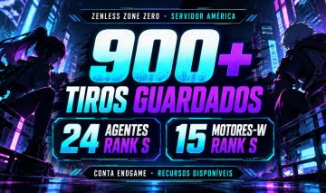 CONTA ZZZ ENDGAME | 900 TIROS GUARDADOS | 24 Rank-S | 15 Motor-W Rank-S